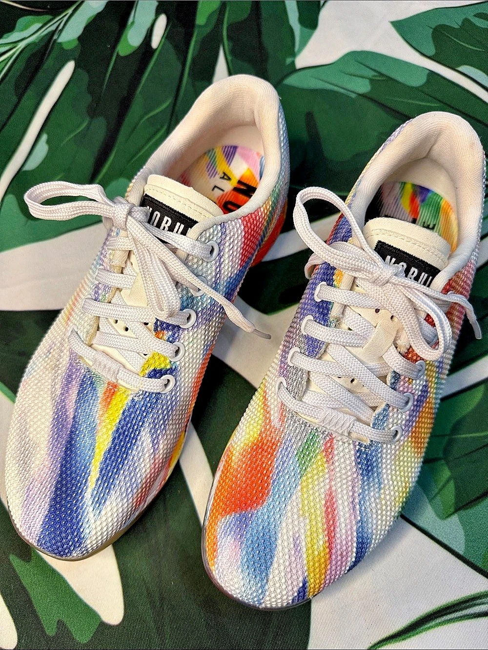 NOBULL Impact Mulberry Watercolor Training Shoe Multicolor & White Sneakers